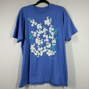 Vintage 1992 Birdlegs Floral Tennessee Women’s Single Stitch T Shirt Size XL USA